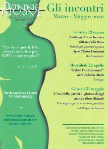 INCONTRI marzo-maggio2020